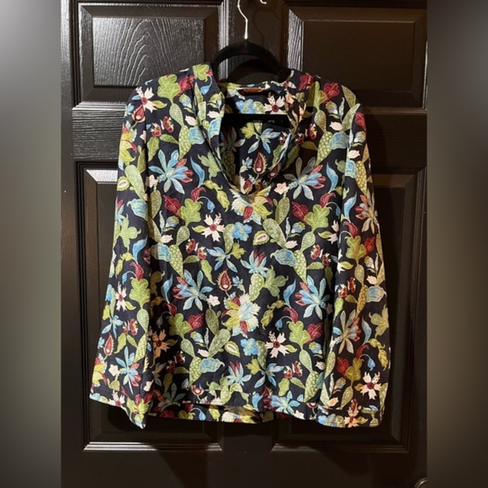 Tory Burch Cotton/Silk Floral Blouse